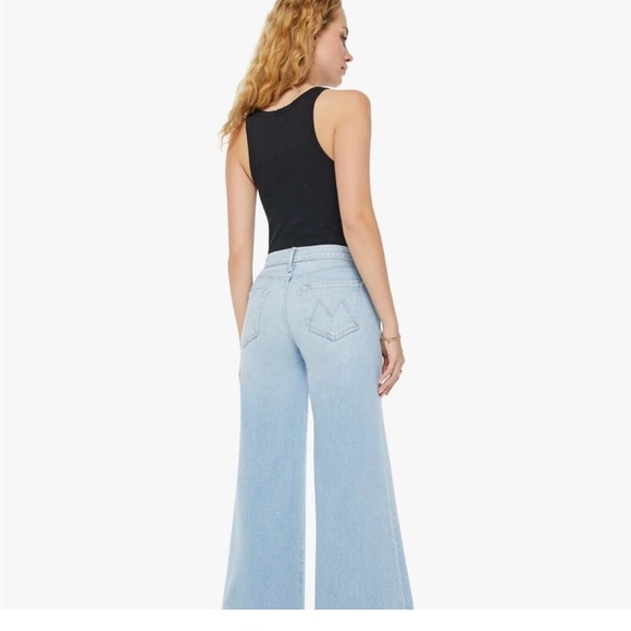 NWT Mothers Twisted Flood jeans in lost art wash 26 - Picture 2 of 6